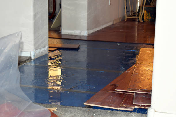 Professional Flood Cleanup technician working in El Granada, CA